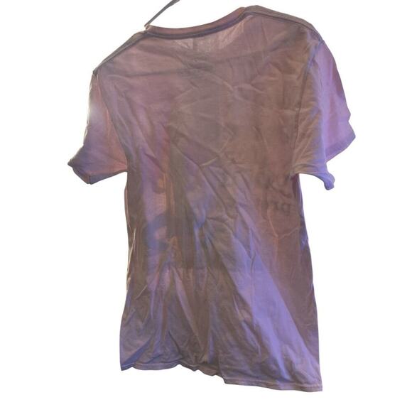 AUNTYT ACID PINK TEE SIZE MD WITH THE SAYING I DRINK COFFEE FOR YOUR PROTECTION - Picture 2 of 2